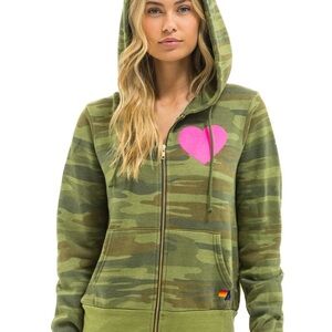 NEW Aviator Nation Camo Heart Hoodie 💗
